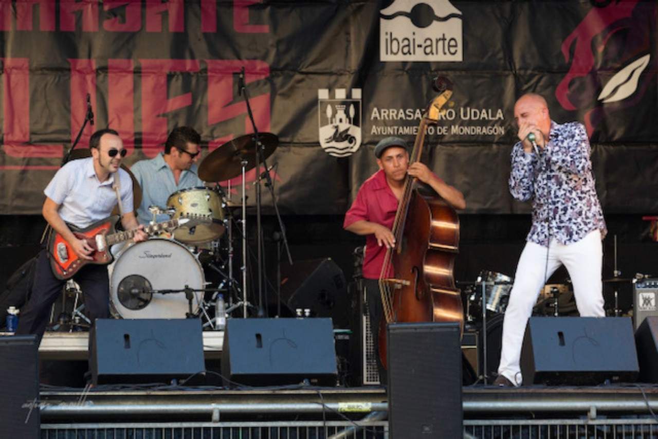 La lucha de Ibai Arte por el producto de proximidad en el Festival Arrasate Blues