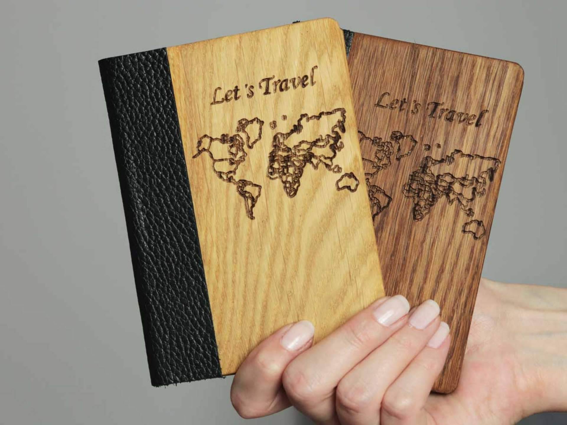 Regalos de Madera: la funda de pasaporte de madera, uno de los mejores regalos para los viajeros