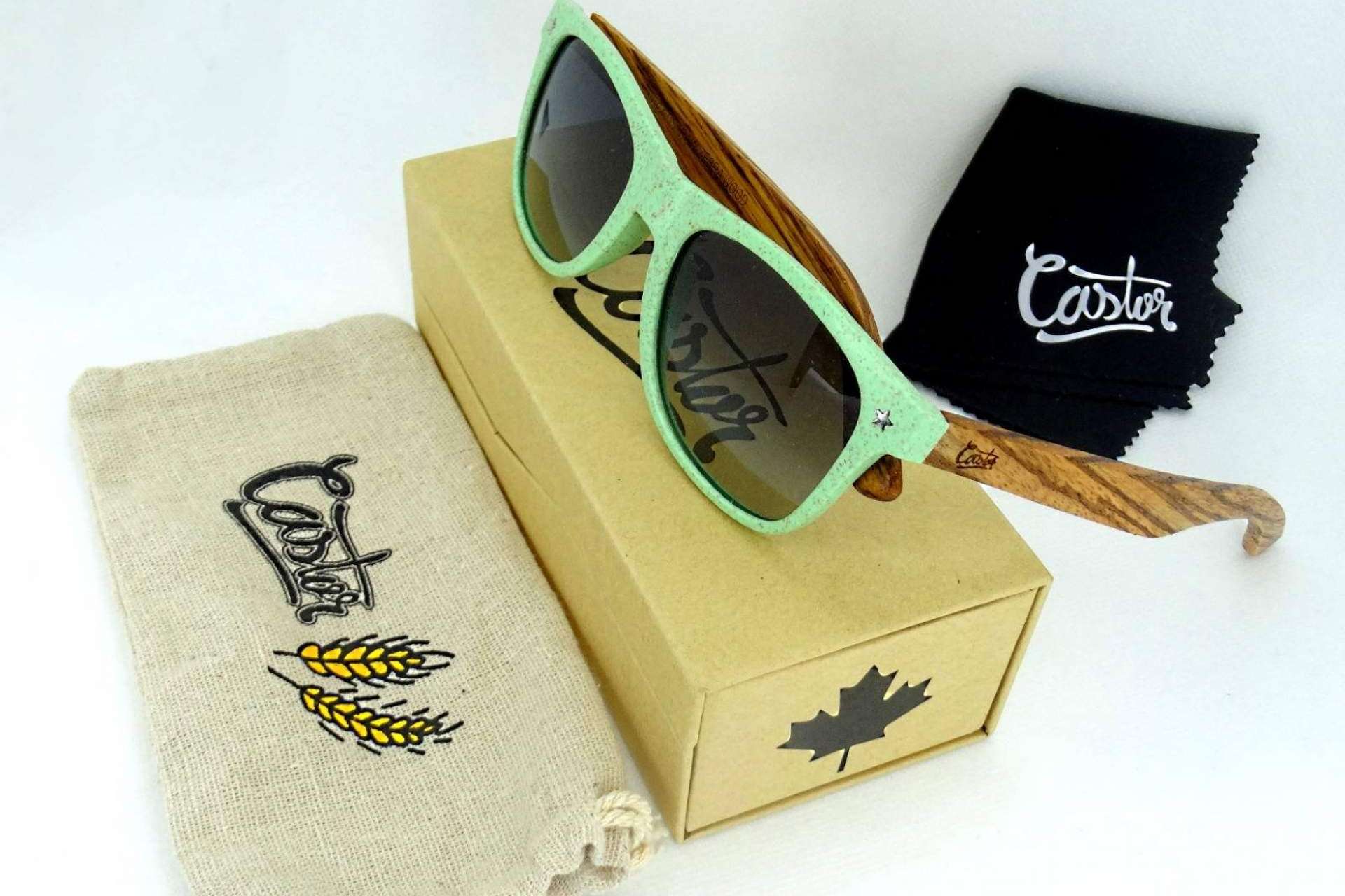 Las gafas de sol elaboradas a partir de fibra de paja de trigo, de Castor Sunglasses