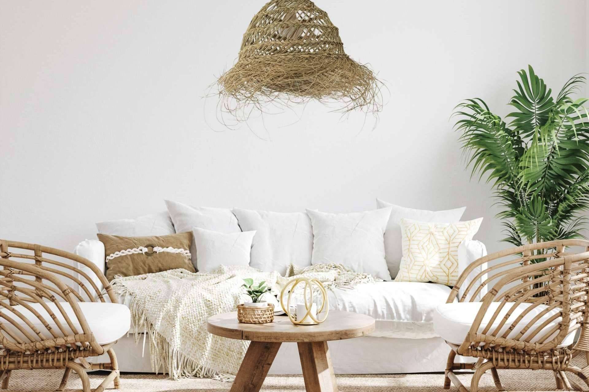 Las lámparas de esparto en tendencia de Canelahomedecor