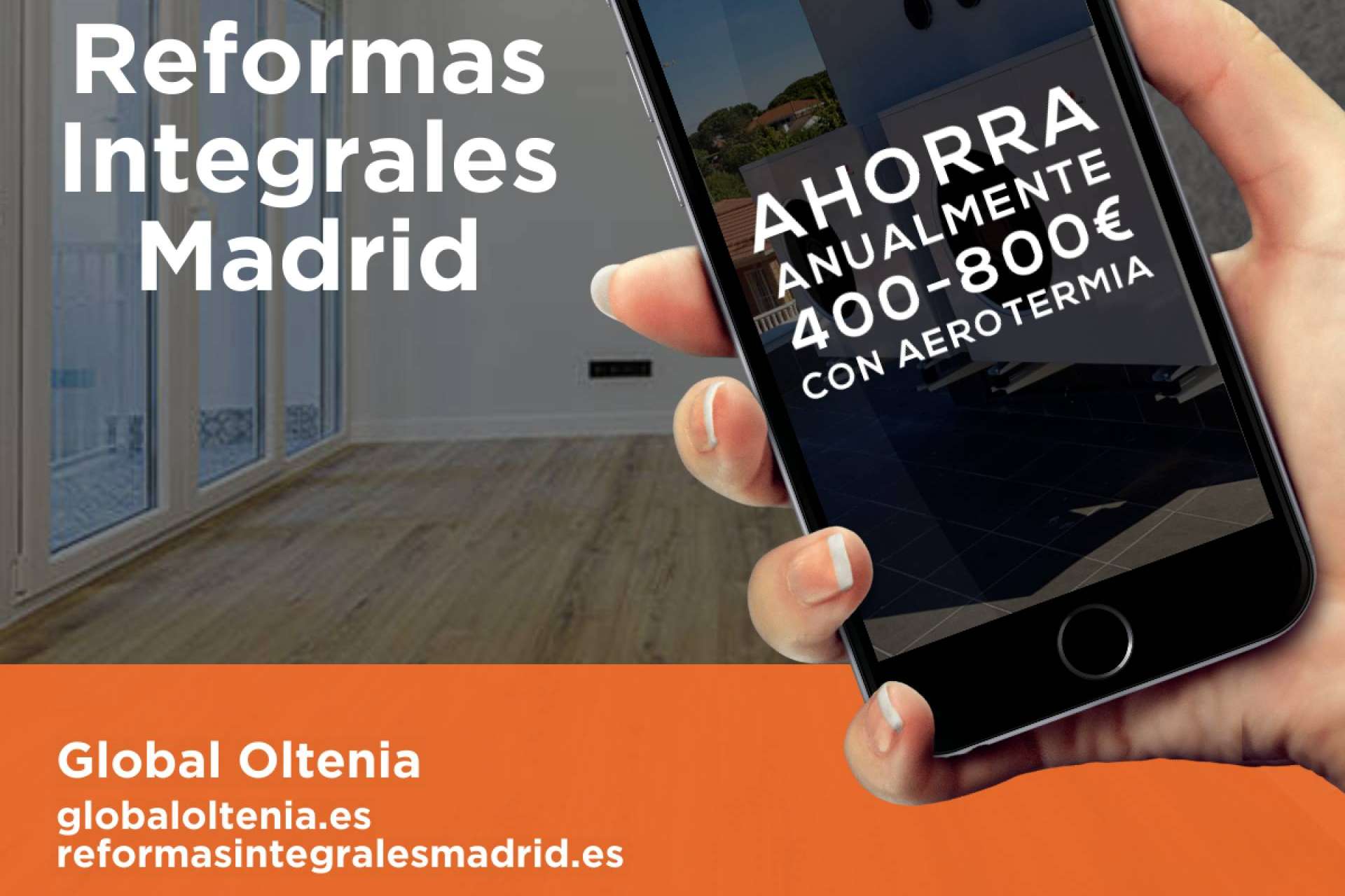 Los servicios de aerotermia en Madrid de la compañía Global Oltenia aseguran un ahorro energético de hasta el 70%