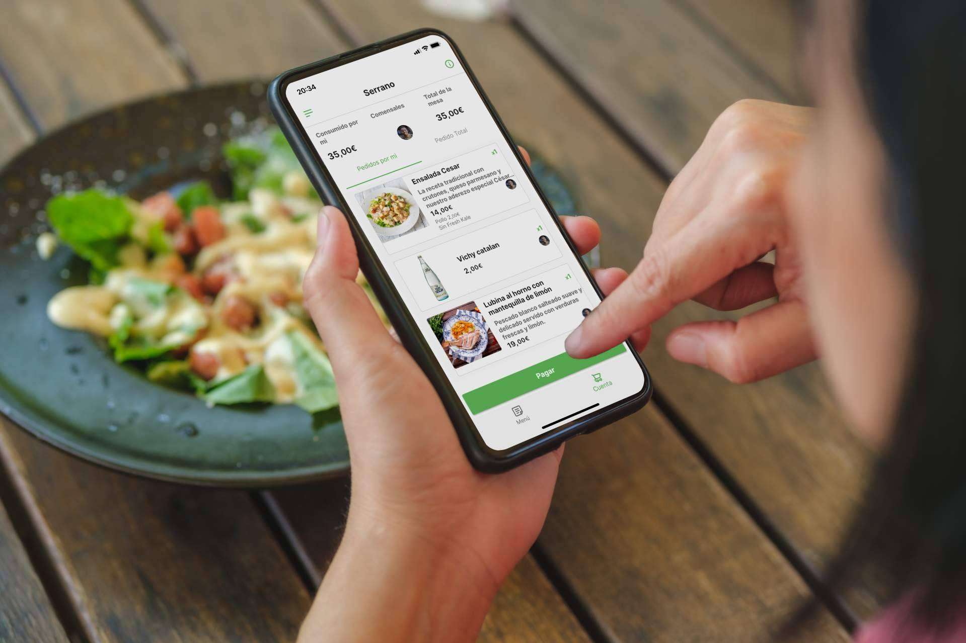 Dividir la cuenta fácilmente gracias a la carta digital de Order In con pedidos y pagos