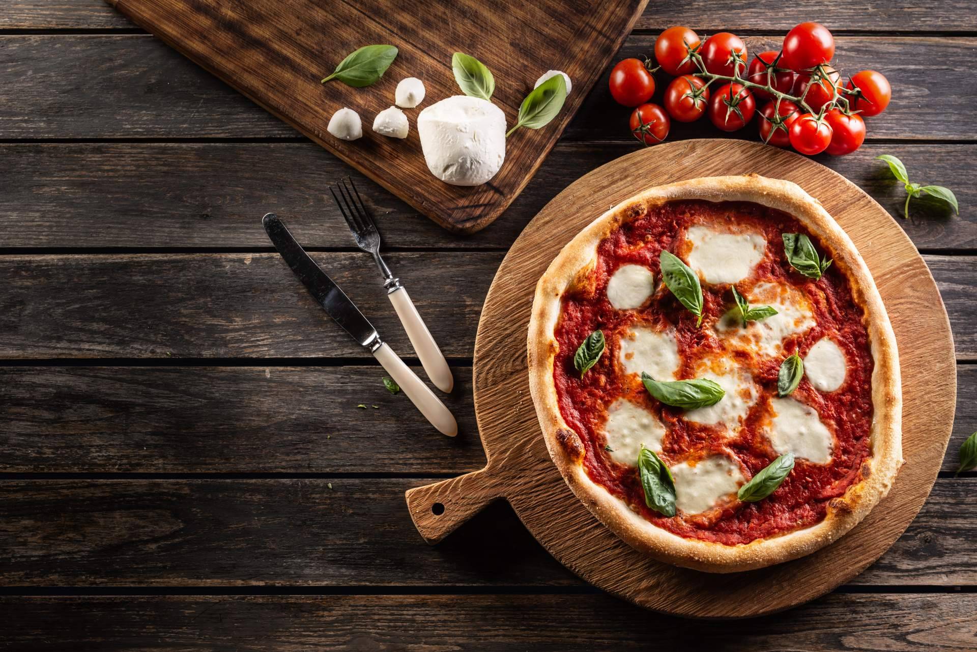 Un clásico de la gastronomía italiana en el puerto de Santa María, la pizza Margarita
