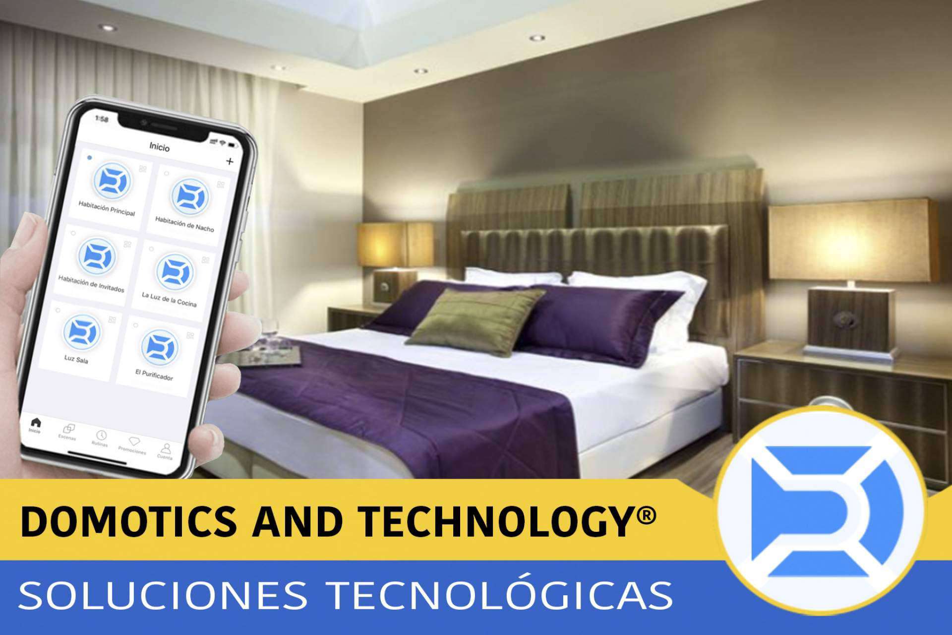 ¿Qué funciones se pueden controlar con la tecnología domótica?