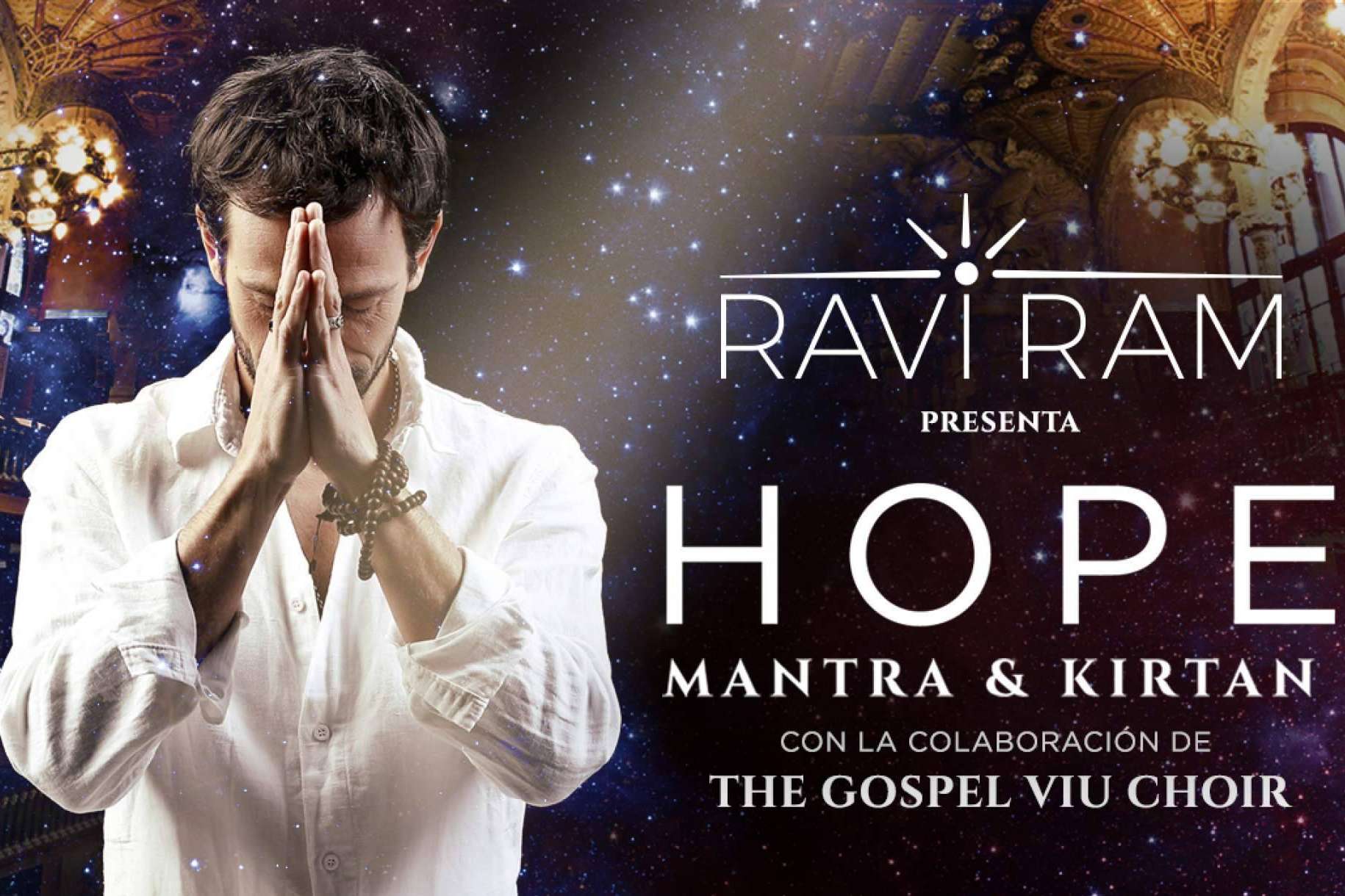 Concierto HOPE de Ravi Ram en el Palau de la Música Catalana, una experiencia para meditar a través del canto