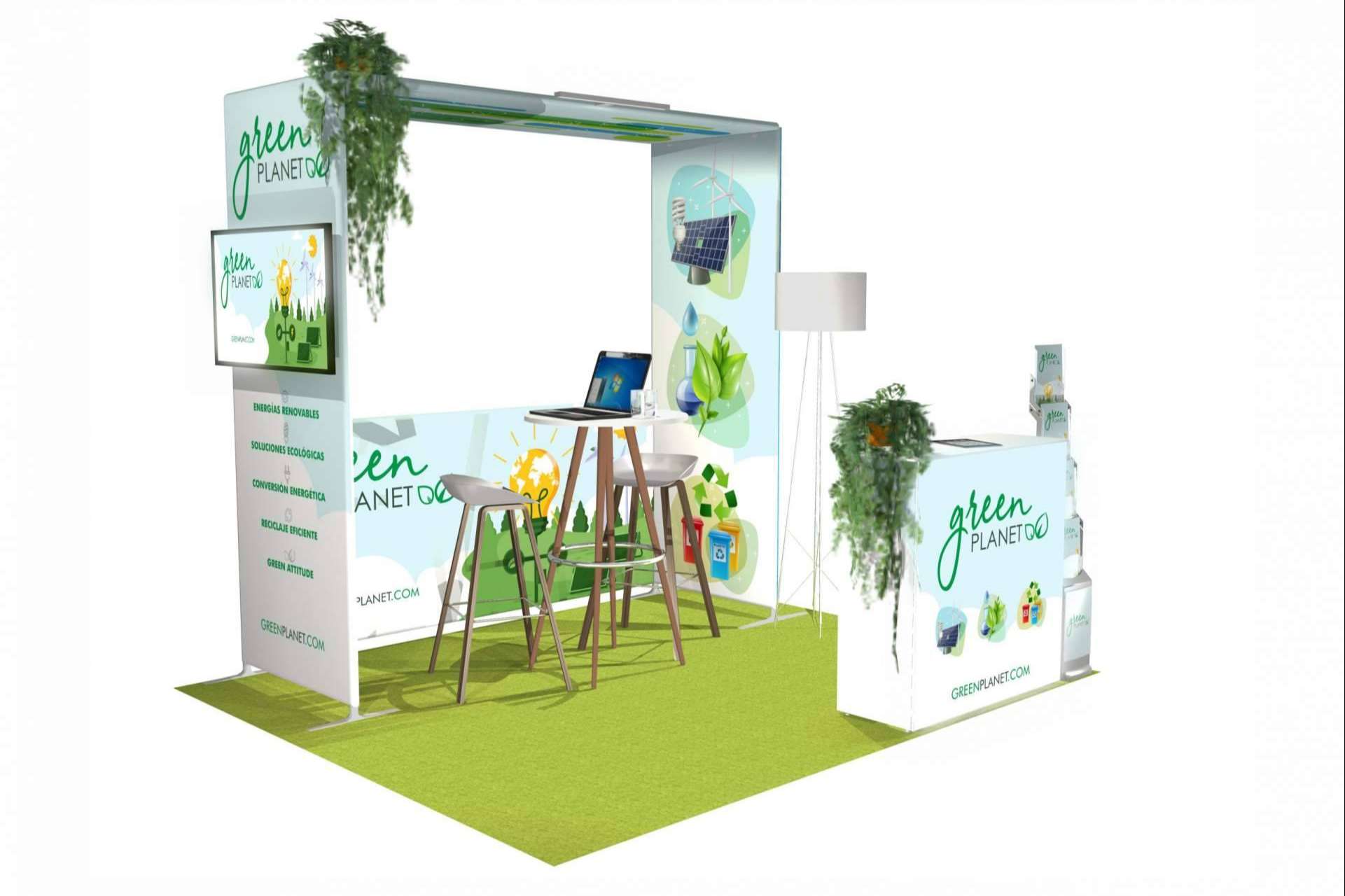 El stand de Olika Stands que se adapta a las necesidades de cada evento y empresa