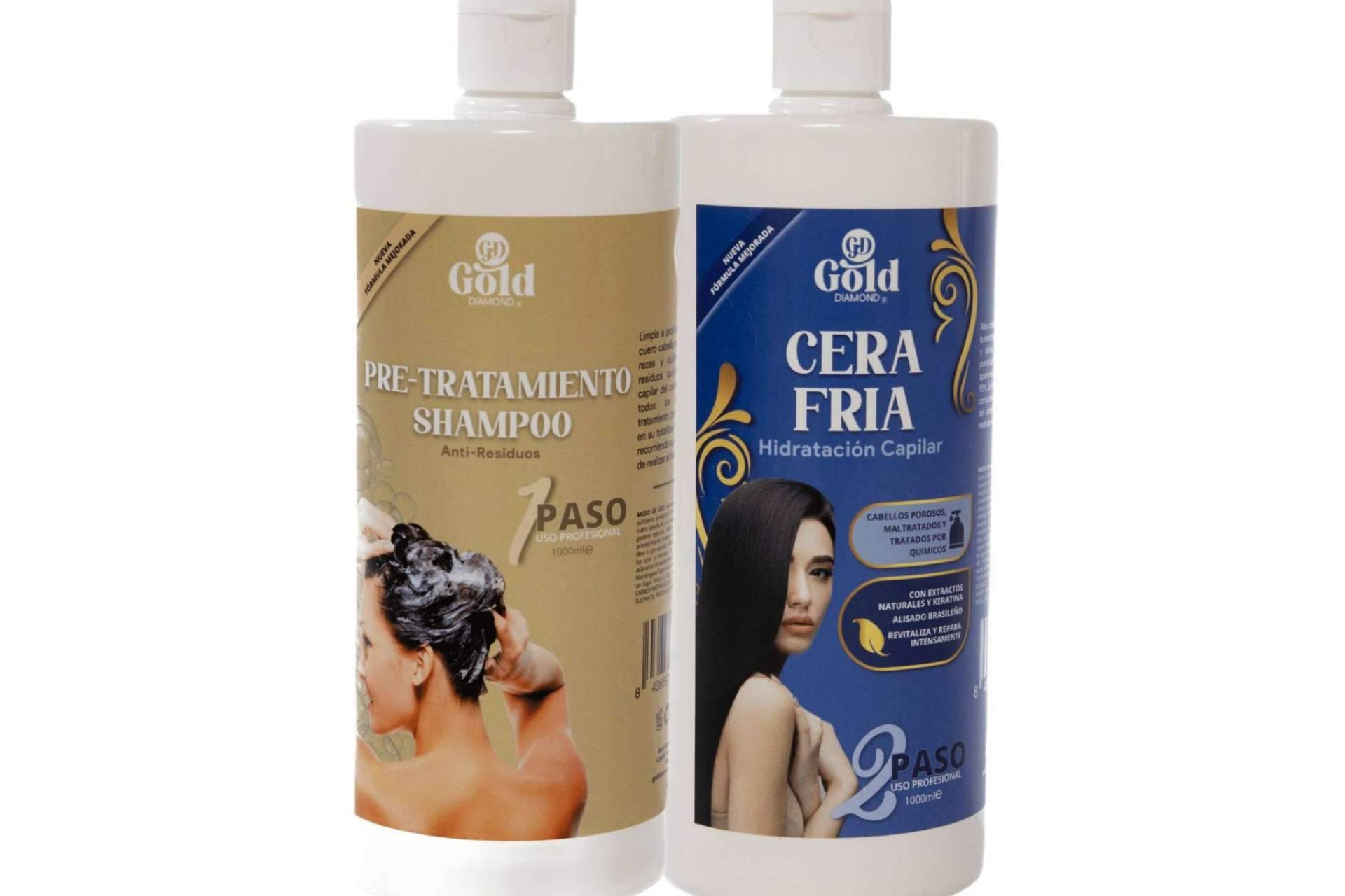 Kit de cera fría para hidratar el cabello de cara al verano, con Gold Diamond