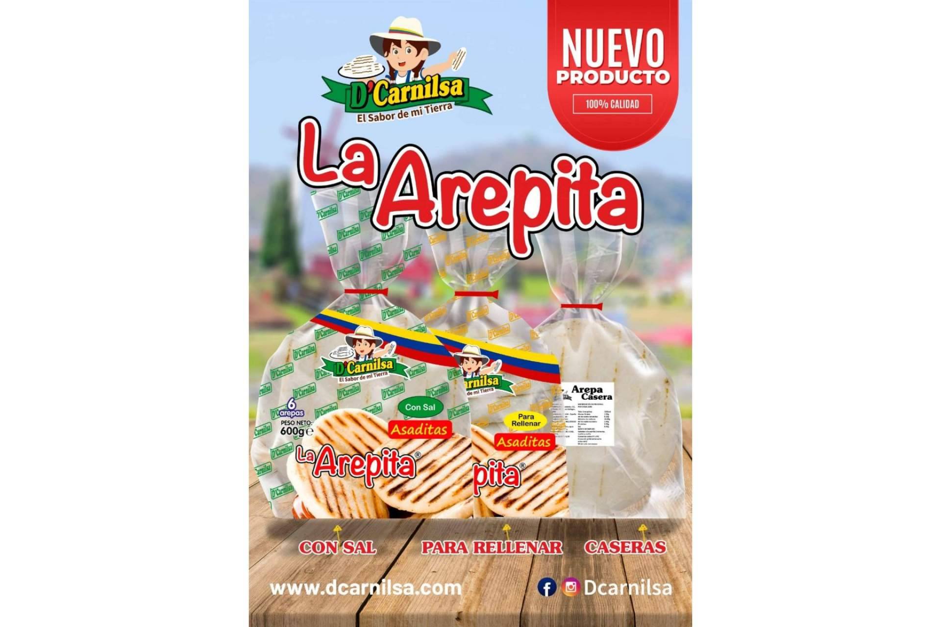 ¿Dónde comprar la auténtica arepa colombiana lista para ser rellenadas y consumida?  D’Carnilsa