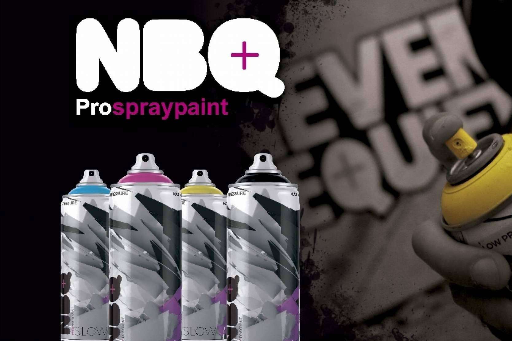 El spray NBQ para grafitis, uno de los favoritos por los artistas, está disponible en Tupinturaonline.com