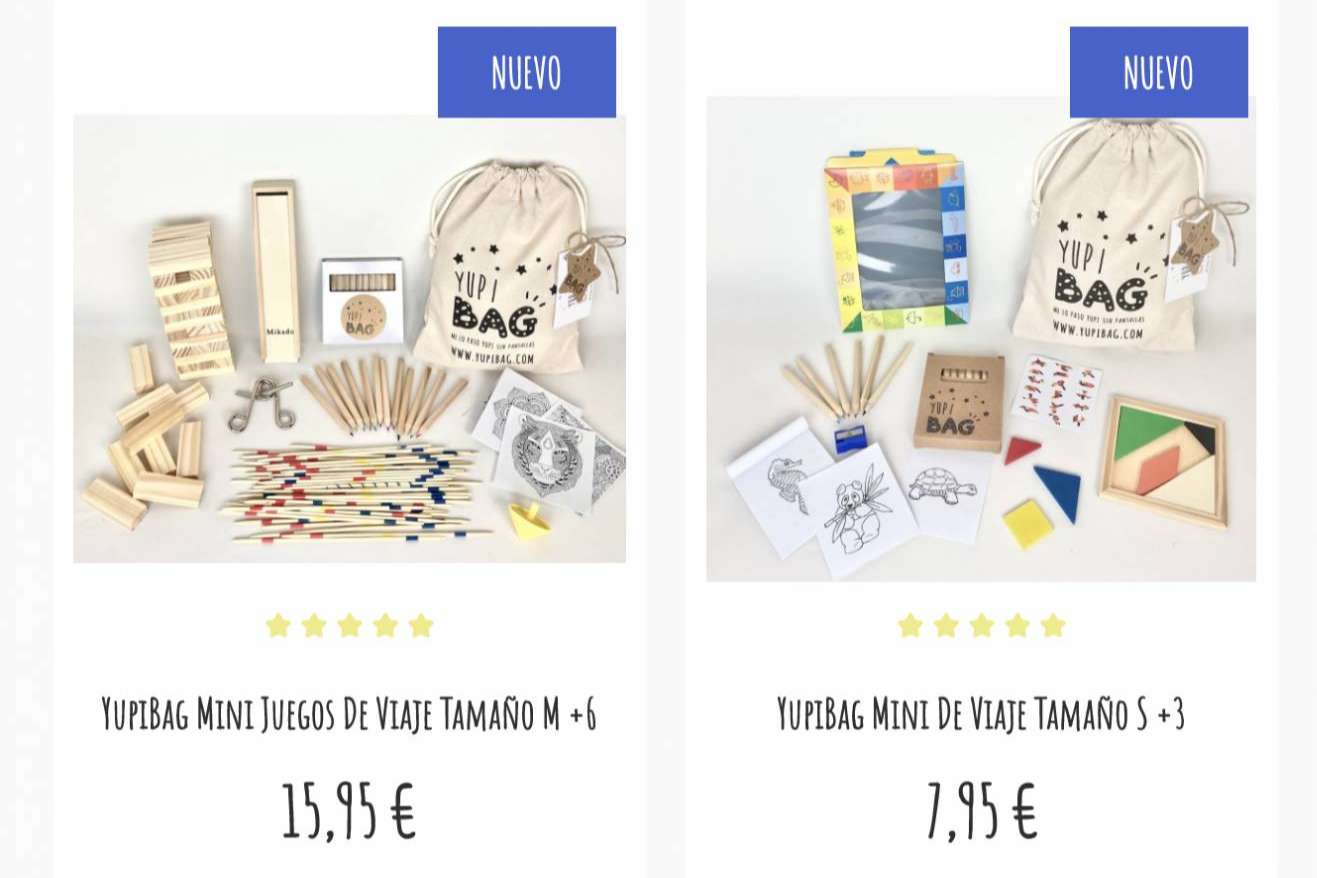 YupiBag permite trabajar la coordinación y la atención con los juegos de mesa