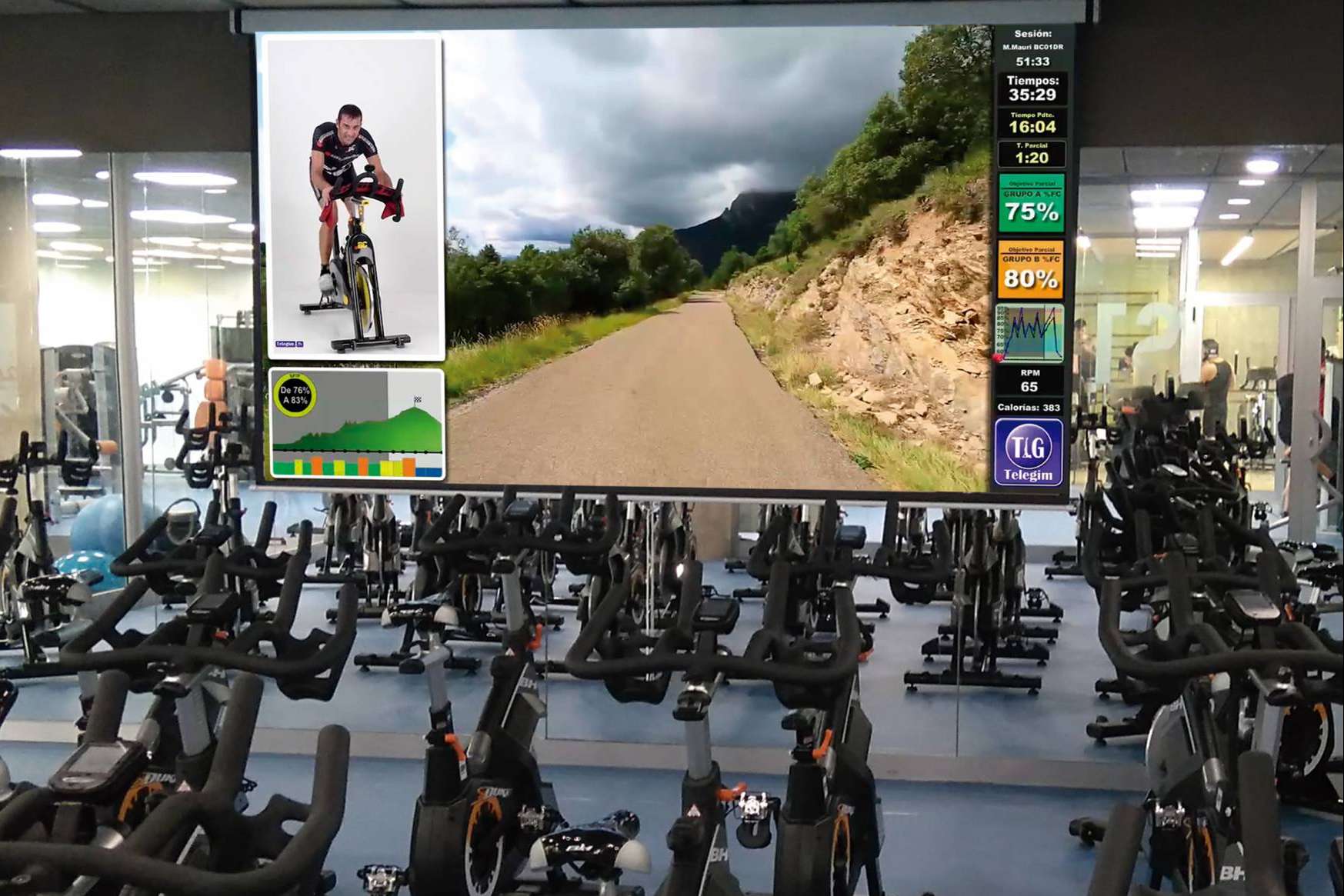 Clases virtuales para gimnasios y hoteles, con la pionera Telegim.tv