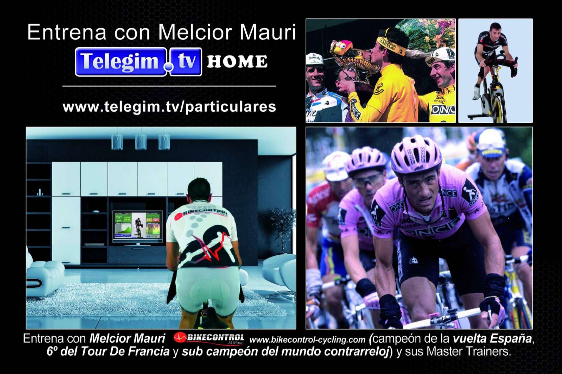 Entrenar en casa de la mano de Telegim TV con videoclases de Ciclo Indoor profesional