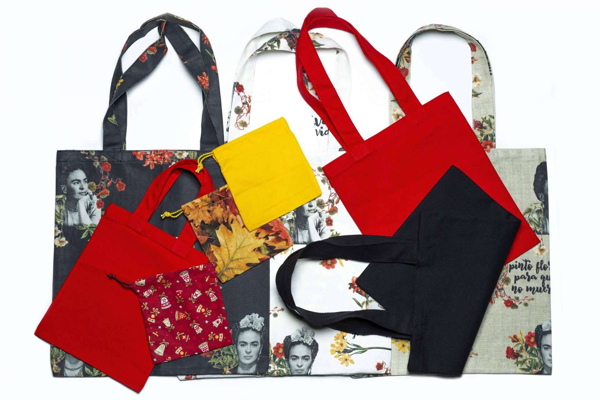Bolsas de tela reutilizables y personalizadas creadas por Natinee Bags