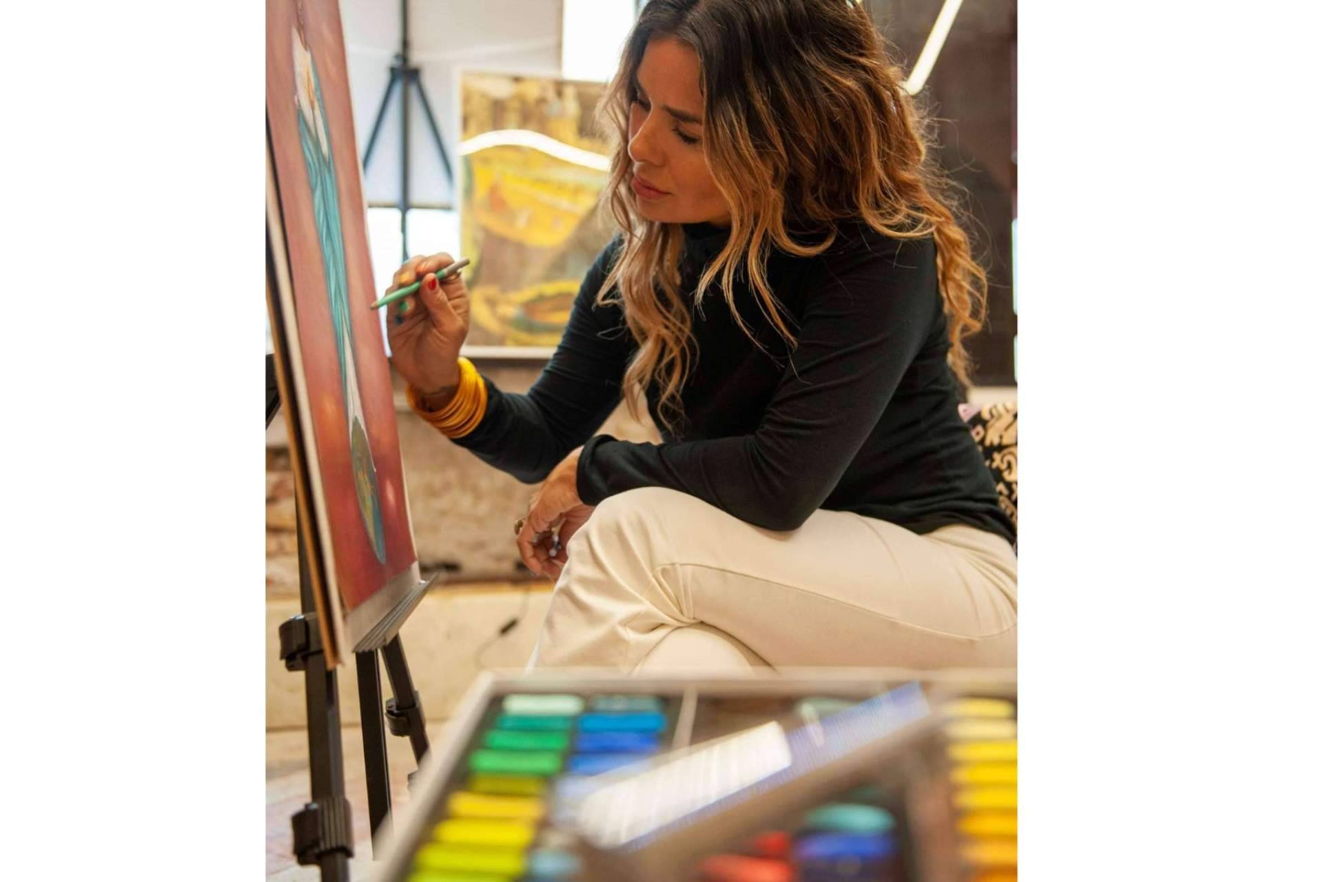 La artista invitada a la exposición organizada por el Consejo de Leonora Carrington, Martha Sáenz