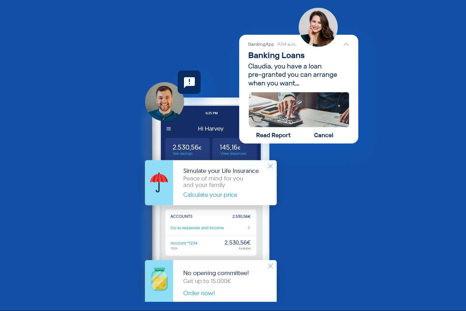 Utilizar push cifradas en servicios financieros, con indigitall
