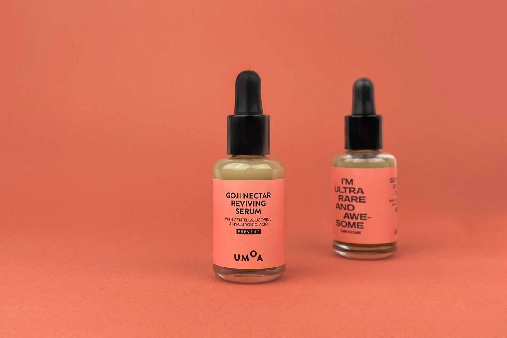 Uno de los productos más icónicos de la marca UMOA, el sérum facial Goji Néctar Reviving Serum