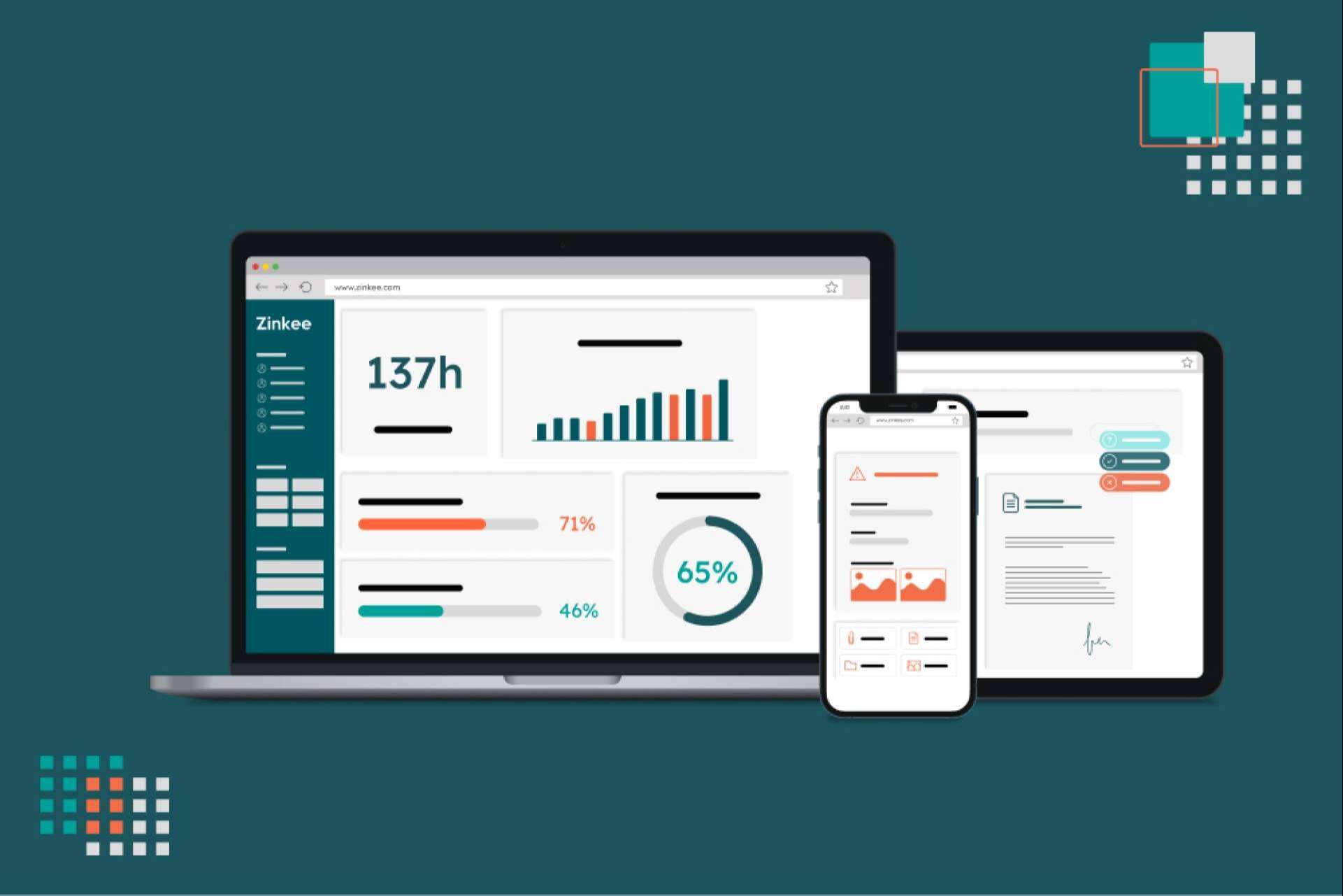 Zinkee es un software de gestión para pequeñas y medianas empresas que facilita la gestión de procesos