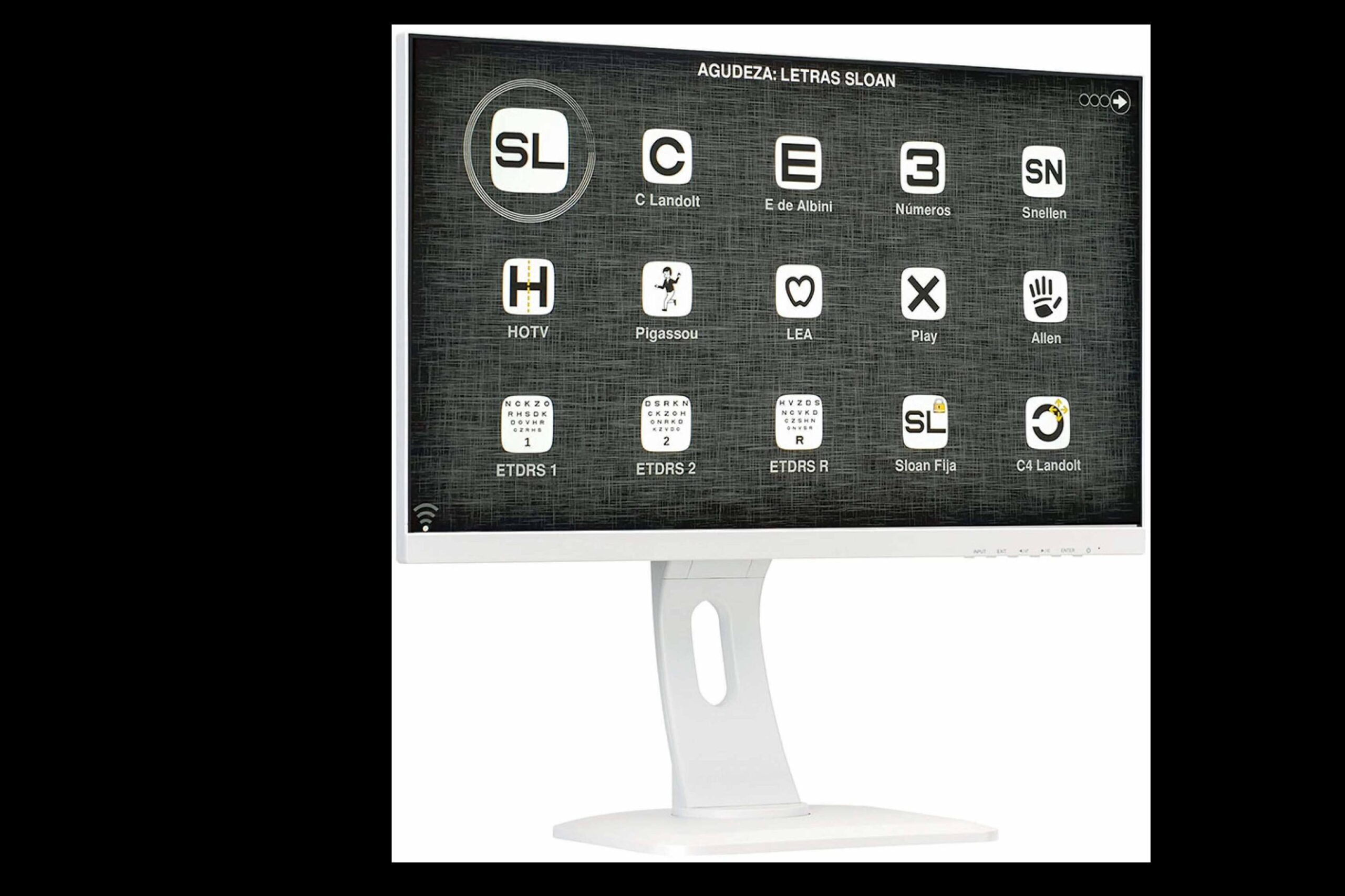 Precisión y tecnología en exámenes visuales de alta calidad; pantalla polarizada multifunción 24 de GX2