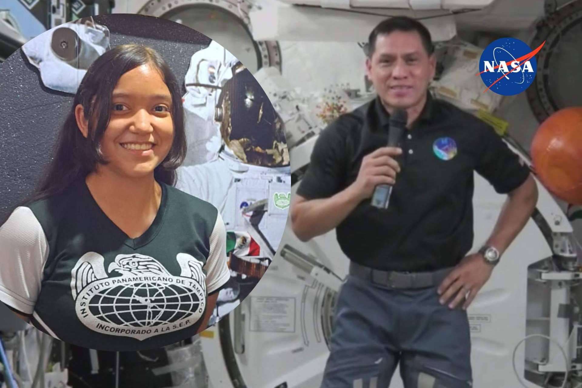 Alumna del Instituto Panamericano de Tampico entrevista al astronauta Frank Rubio desde la Estación Espacial Internacional