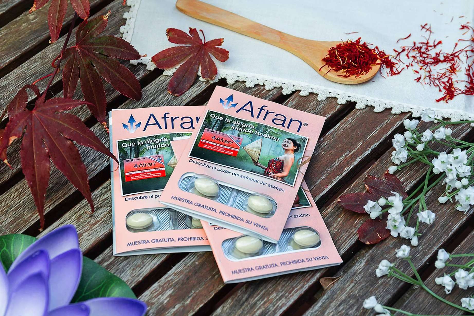 Narval Pharma explica que el Afrán es un complemento alimenticio que contribuye al equilibrio emocional y buen humor