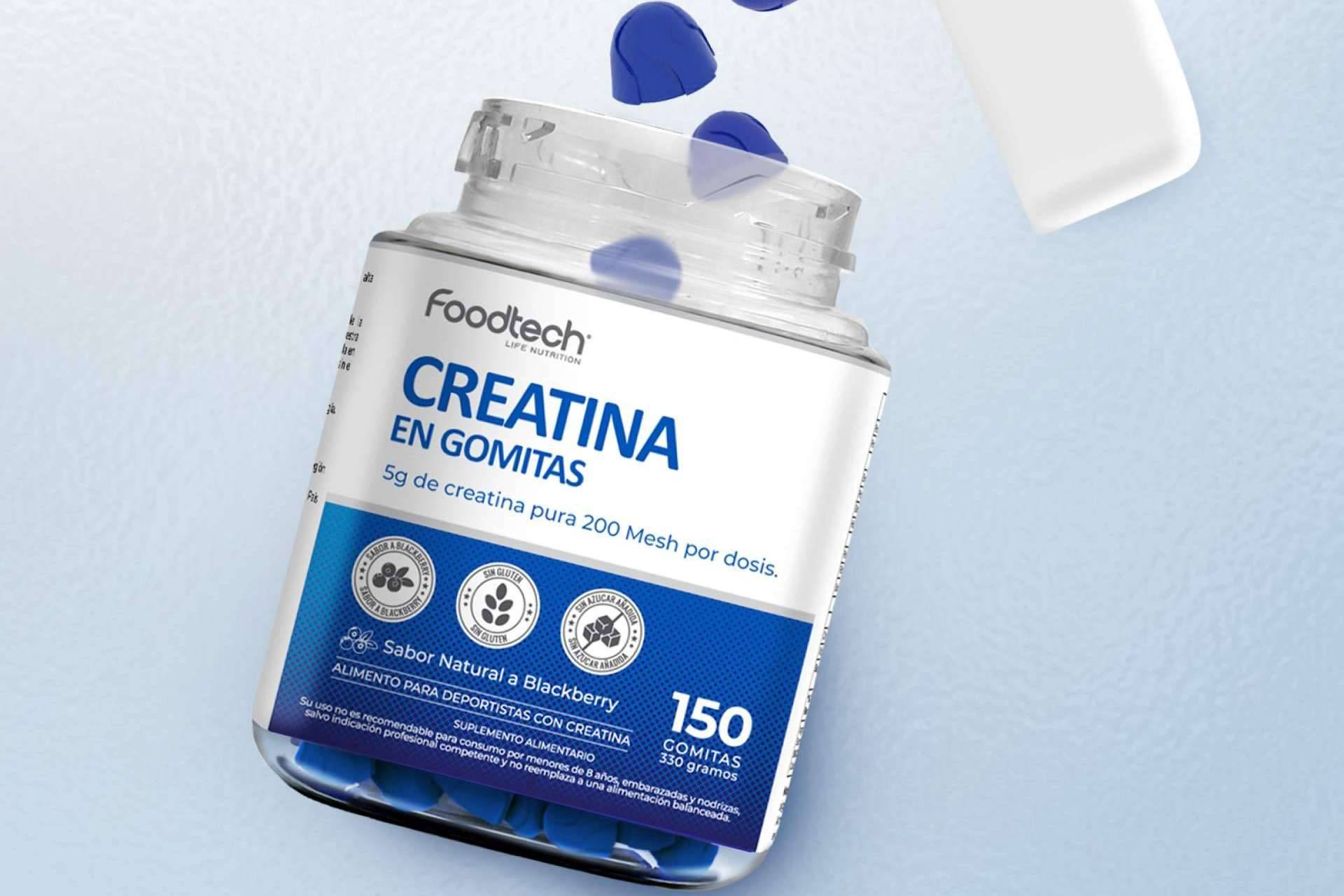 La novedosa forma de tomar creatina de Supletech; la creatina en forma de gomitas