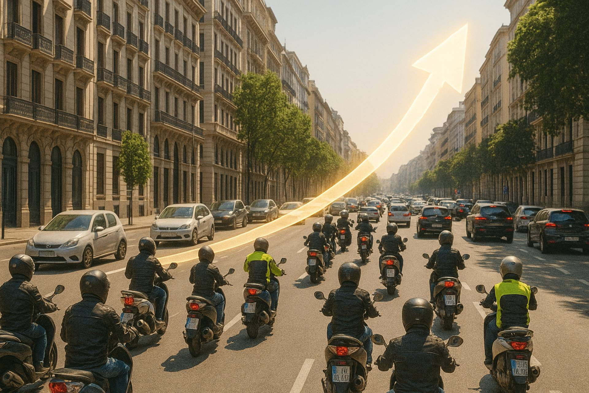 La moto se consolida como alternativa económica y eficiente frente al encarecimiento de la movilidad en España